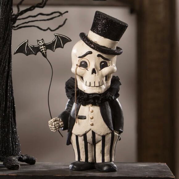 New Bethany Lowe Dapper Desmond Halloween Skeleton Skelly - Picture 1 of 2